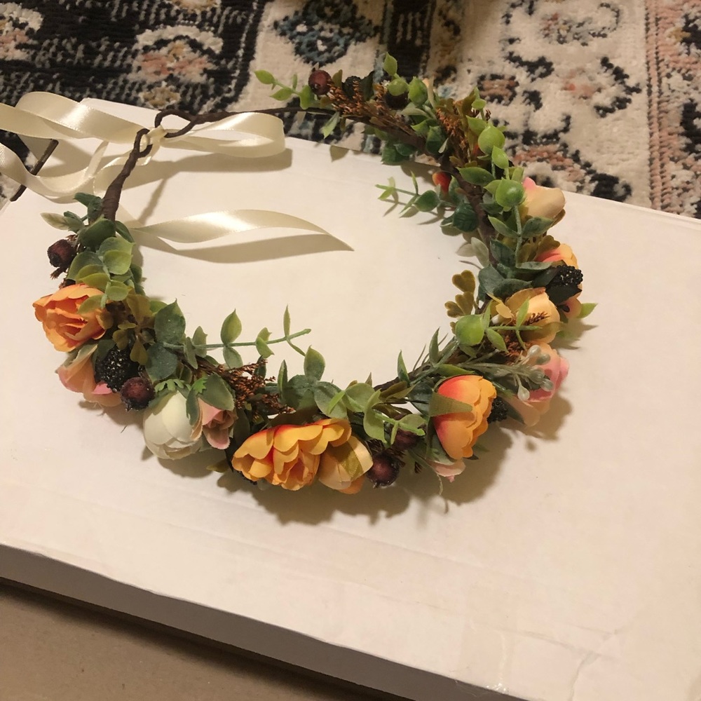 bridal flower crown